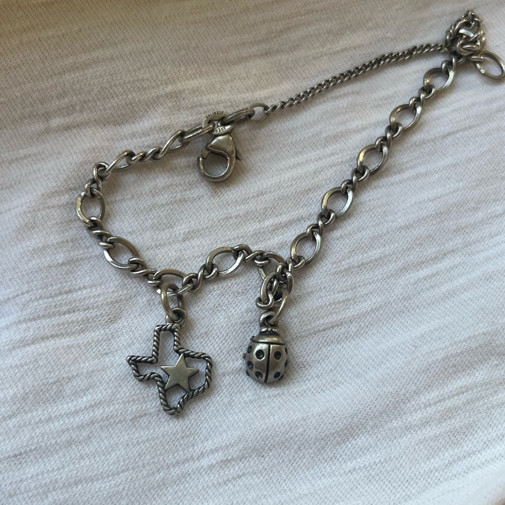 James Avery retired sterling silver Twisted Rope Star Texas and Lady Bug Charms